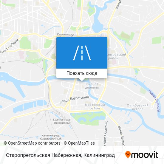 Карта Старопрегольская Набережная