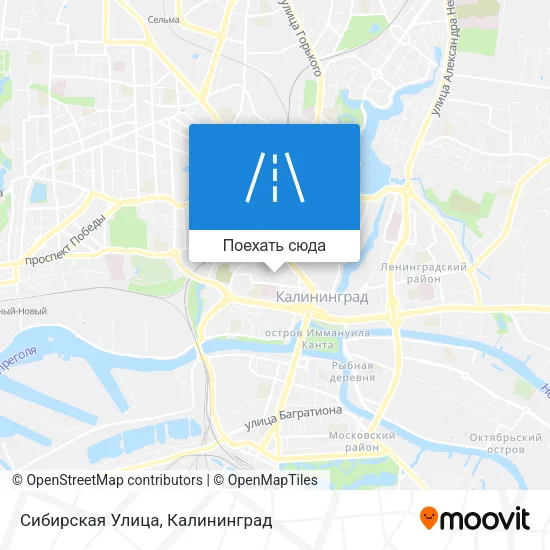 Карта Сибирская Улица