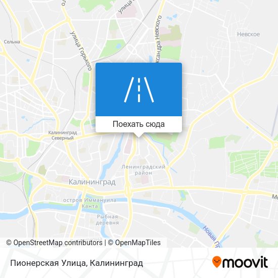 Карта Пионерская Улица