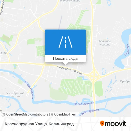 Карта Краснопрудная Улица