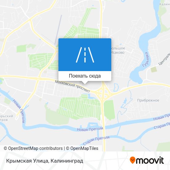 Карта Крымская Улица