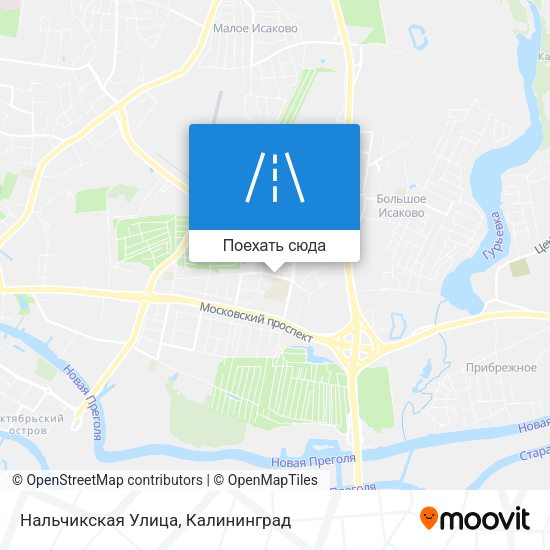 Карта Нальчикская Улица