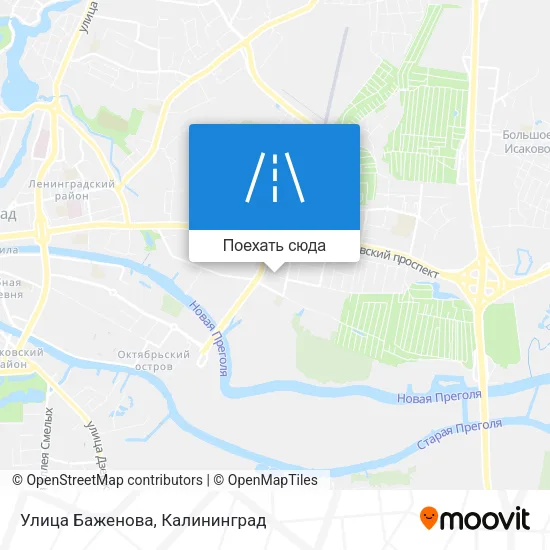 Карта Улица Баженова