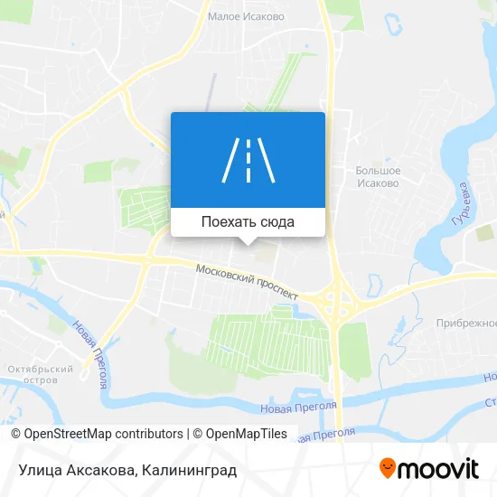 Карта Улица Аксакова