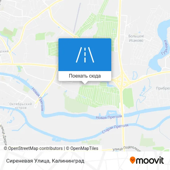 Карта Сиреневая Улица