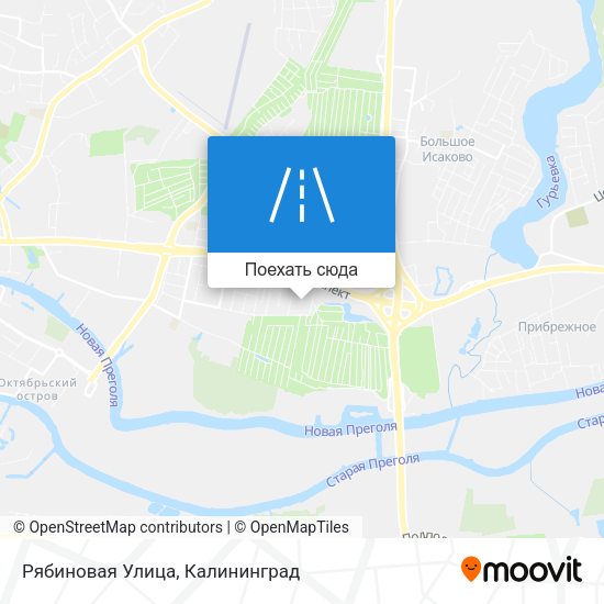 Карта Рябиновая Улица