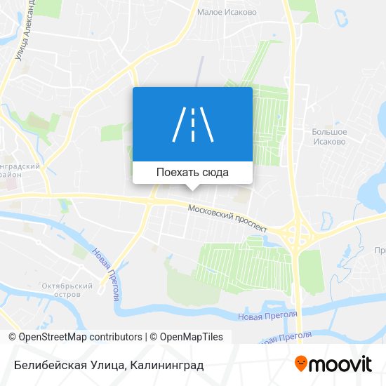 Карта Белибейская Улица