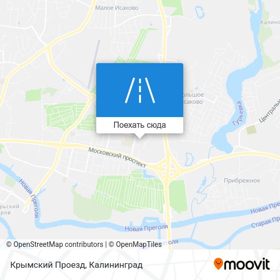 Карта Крымский Проезд
