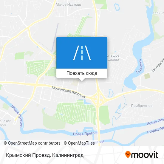 Карта Крымский Проезд