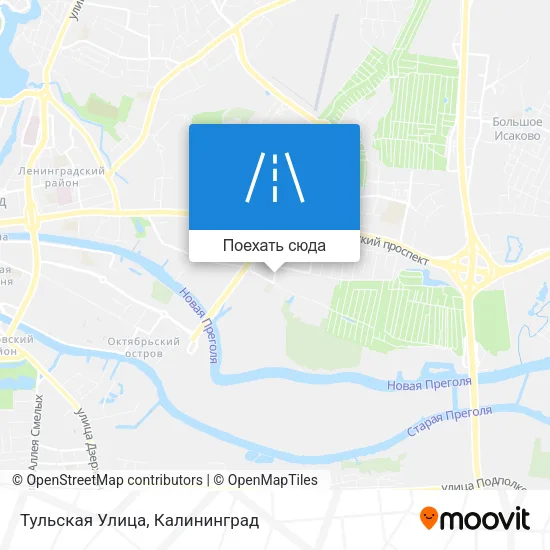 Карта Тульская Улица