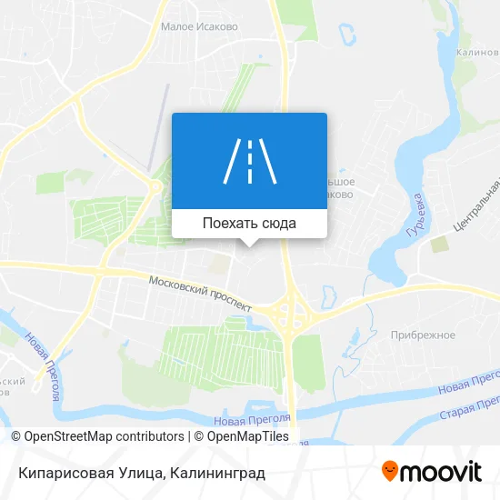 Карта Кипарисовая Улица
