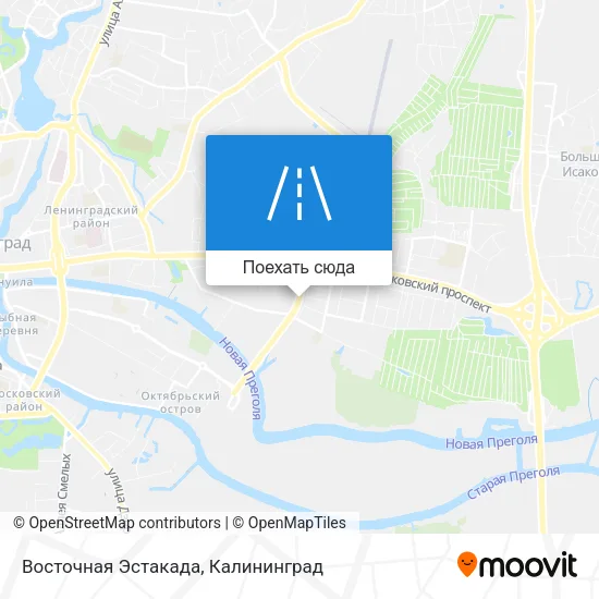 Карта Восточная Эстакада