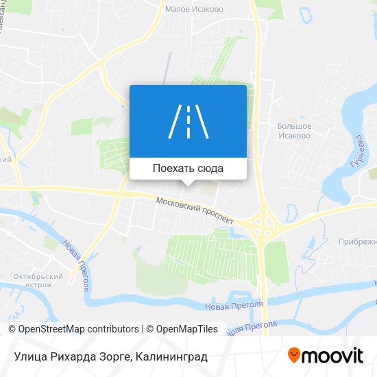 Карта Улица Рихарда Зорге