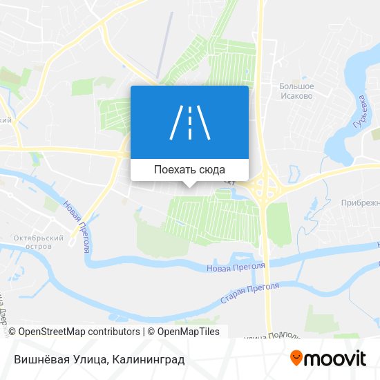 Карта Вишнёвая Улица