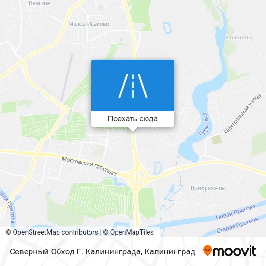 Карта Северный Обход Г. Калининграда