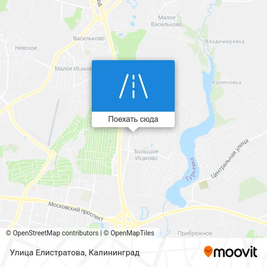 Карта Улица Елистратова