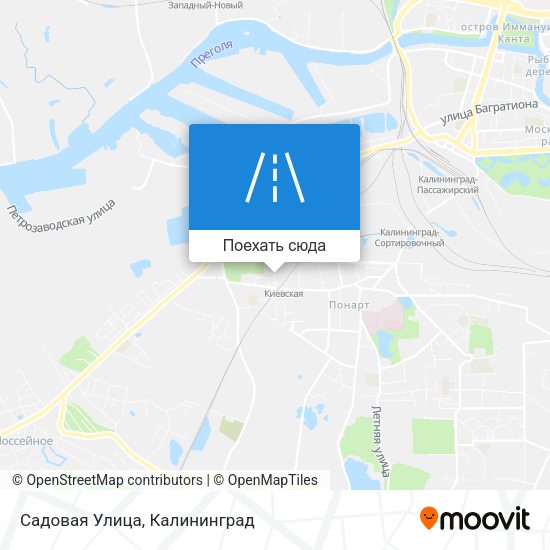 Карта Садовая Улица