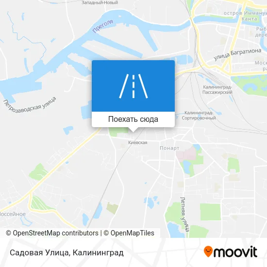 Карта Садовая Улица