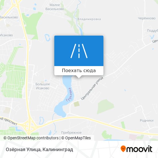Карта Озёрная Улица