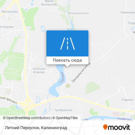 Карта Летний Переулок