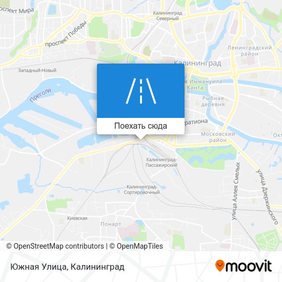 Карта Южная Улица