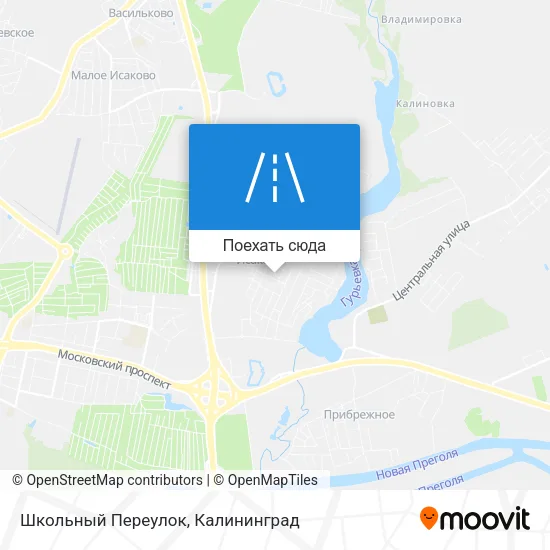 Карта Школьный Переулок