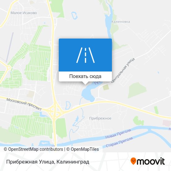 Карта Прибрежная Улица