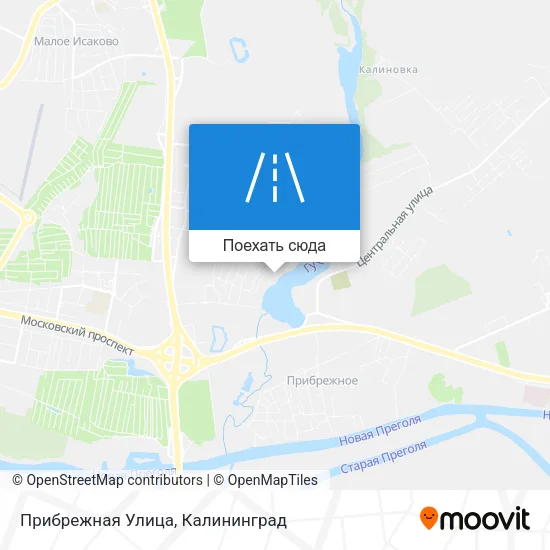 Карта Прибрежная Улица