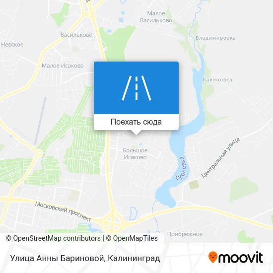 Карта Улица Анны Бариновой