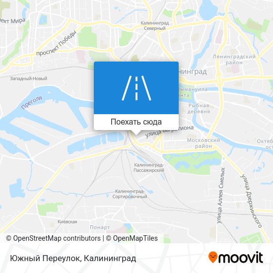 Карта Южный Переулок