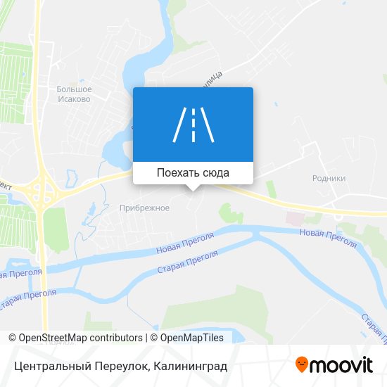 Карта Центральный Переулок