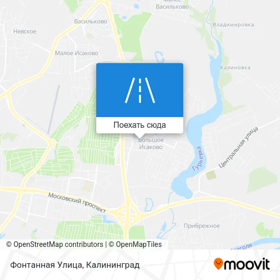 Карта Фонтанная Улица