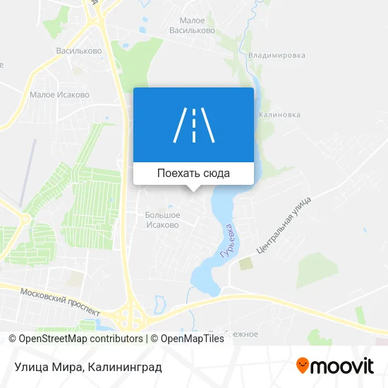 Карта Улица Мира