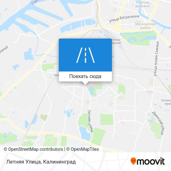 Карта Летняя Улица