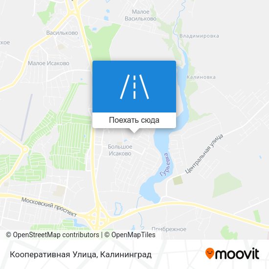 Карта Кооперативная Улица