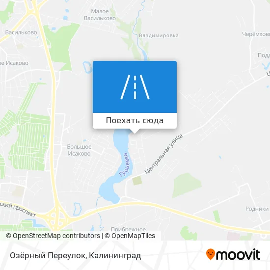 Карта Озёрный Переулок