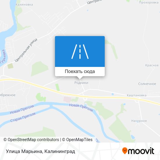 Карта Улица Марьина