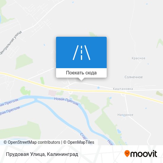 Карта Прудовая Улица