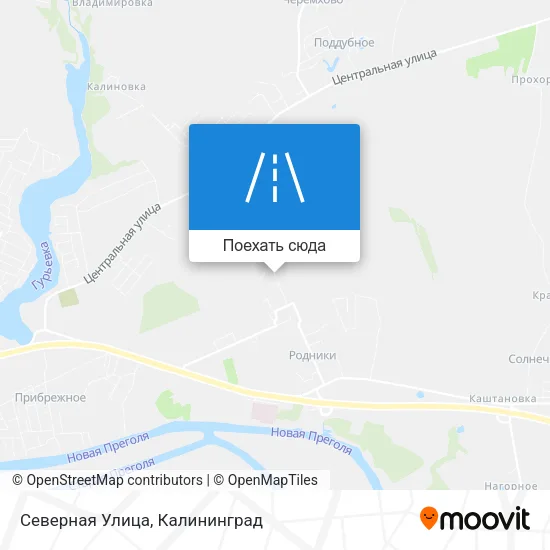 Карта Северная Улица