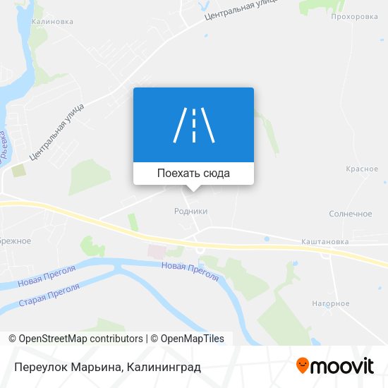 Карта Переулок Марьина