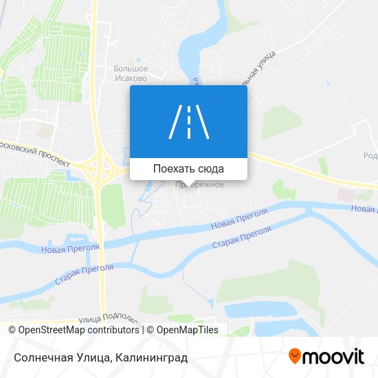 Карта Солнечная Улица