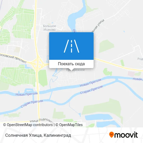 Карта Солнечная Улица
