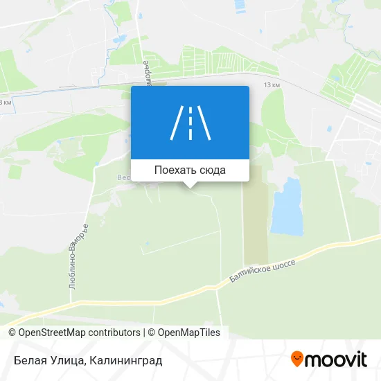 Карта Белая Улица