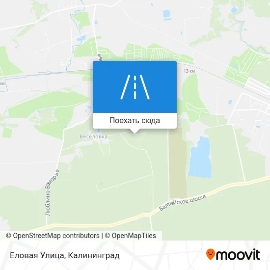 Карта Еловая Улица