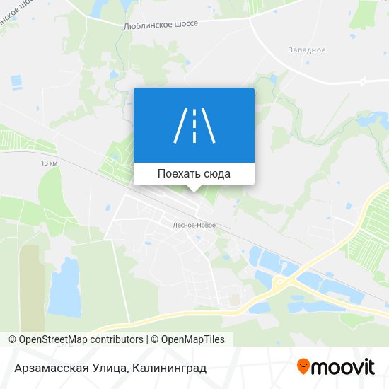 Карта Арзамасская Улица