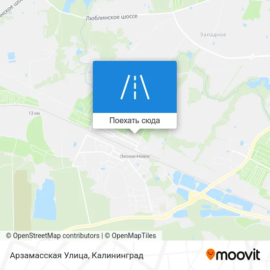 Карта Арзамасская Улица