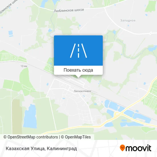 Карта Казахская Улица