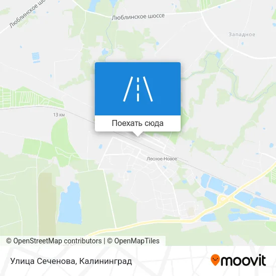 Карта Улица Сеченова