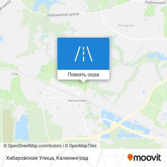 Карта Хабаровская Улица