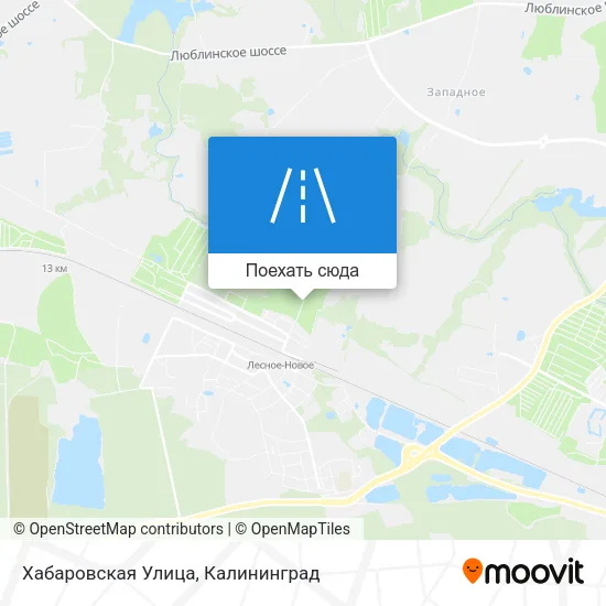 Карта Хабаровская Улица